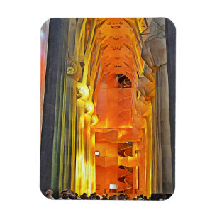 Sagrada Familia. Inneres. Ansicht 1. Magnet