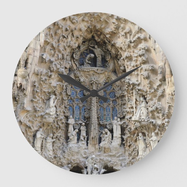 Sagrada Familia. Krippe. Große Wanduhr (Vorderseite)
