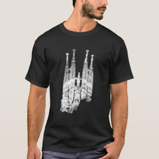 Sagrada Familia Skyline Spanien Fan Ich liebe Barc T-Shirt