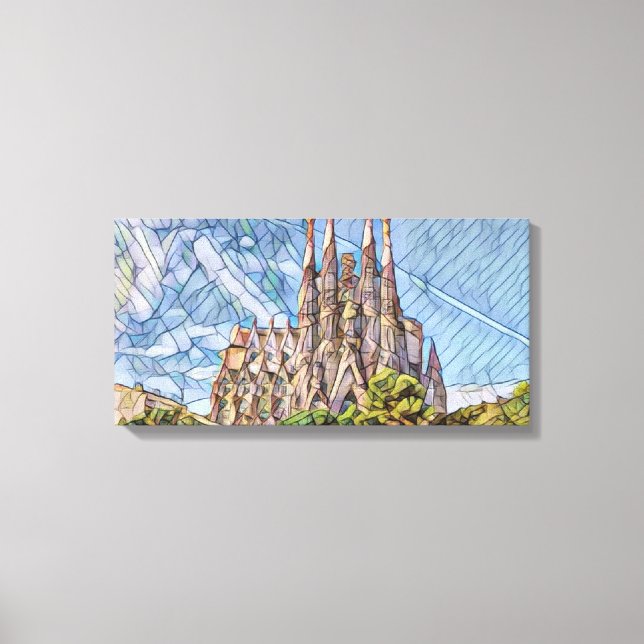 Sagrada Familia von Mirsat Karabel Leinwanddruck (Vorderseite)