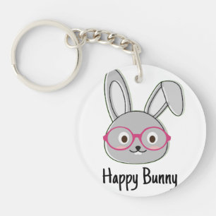 Sagte etwas Bunny, Acrylisch-Schlüsselanhänger Schlüsselanhänger