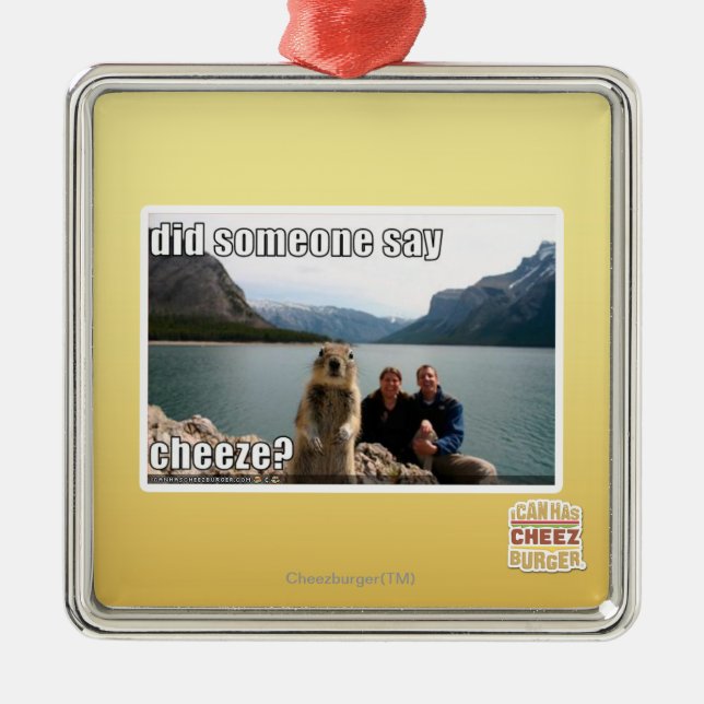 Sagte jemand cheeze? ornament aus metall (Vorne)