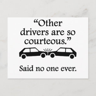 Sagte nie jemand: Andere Treiber Postkarte