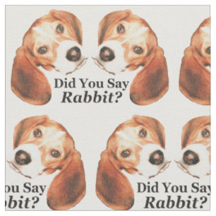 Sagten Sie Kaninchen? Beagle-Gewebe, zum ungefähr Stoff