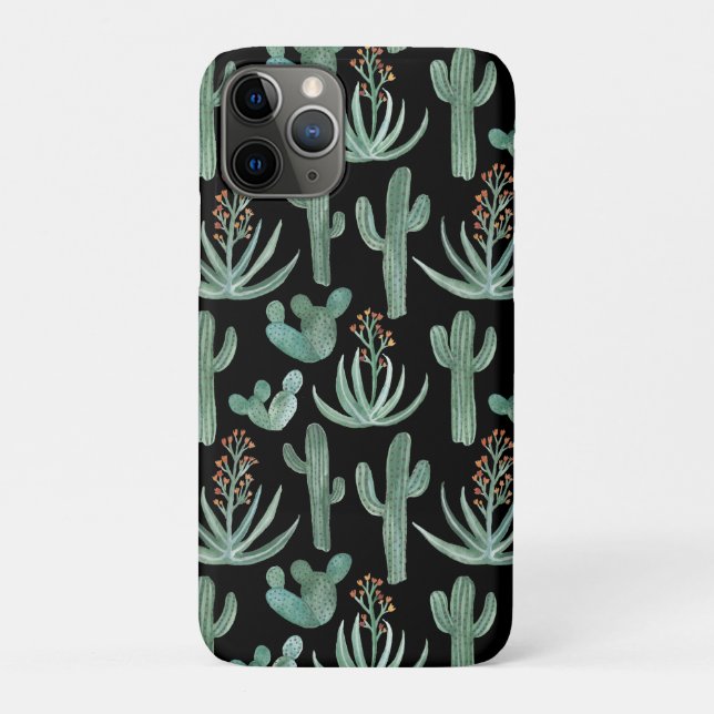 Saguaro Cactus Desert Aloe Watercolor Case-Mate iPhone Hülle (Rückseite)