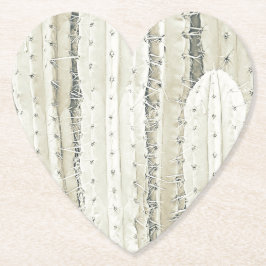 Saguaro Cactus Neutral Colors Prickly Cool Untersetzer