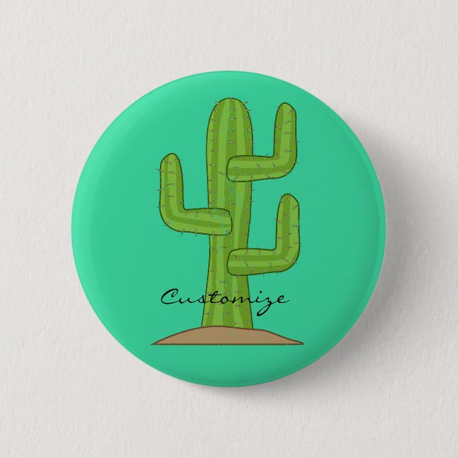 Saguaro Cactus Thunder_Cove Button (Vorderseite)