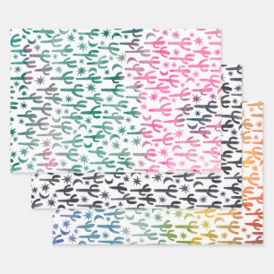 Saguaro Cactus Wüste Wasserfarbe Natur Botanisch Geschenkpapier Set