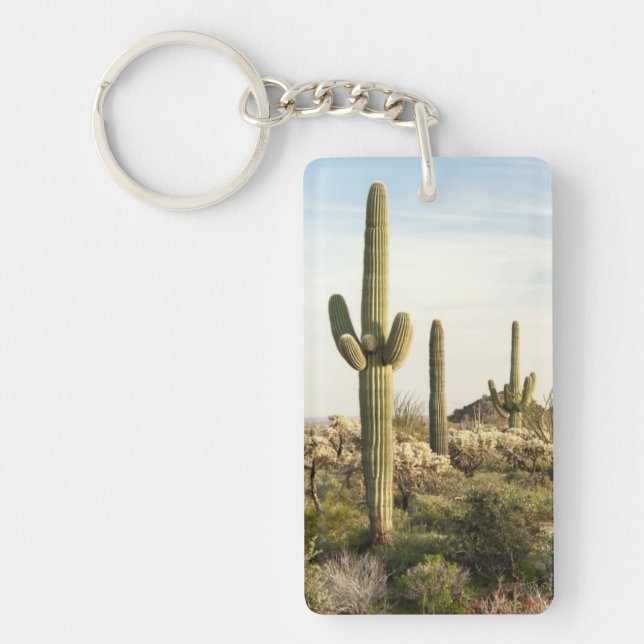 Saguaro-Kaktus, Arizona, USA Schlüsselanhänger (Vorderseite)
