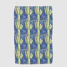 Saguaro-Kaktus-blaues Golf-Tuch Golfhandtuch