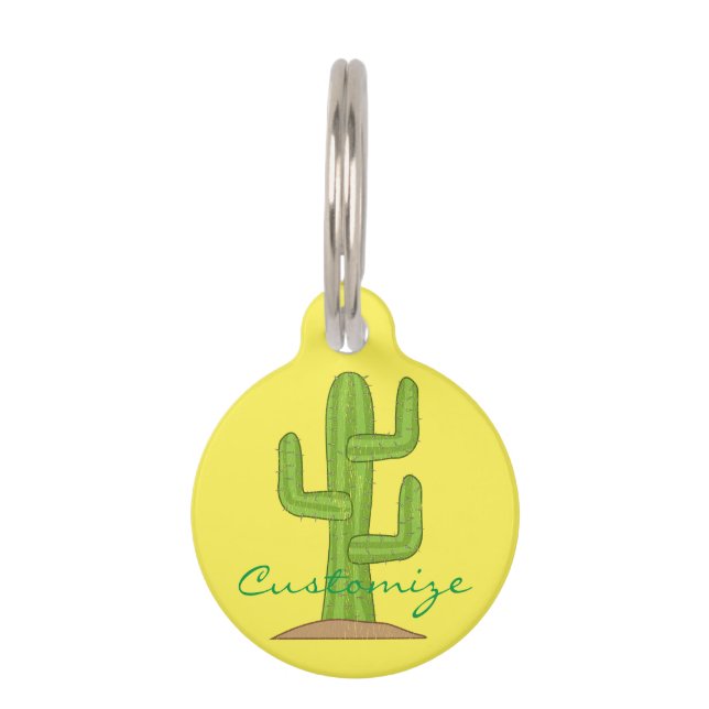 Saguaro-Kaktus Thunder_Cove Klassiker Haustiermarke (Rückseite)