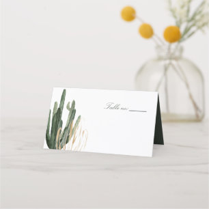 Saguaro moderne Cactus Mariage Cartes de Place