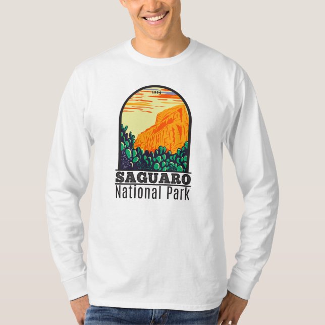 Saguaro Nationalpark Arizona Prickly Birne Kaktus T-Shirt (Vorderseite)
