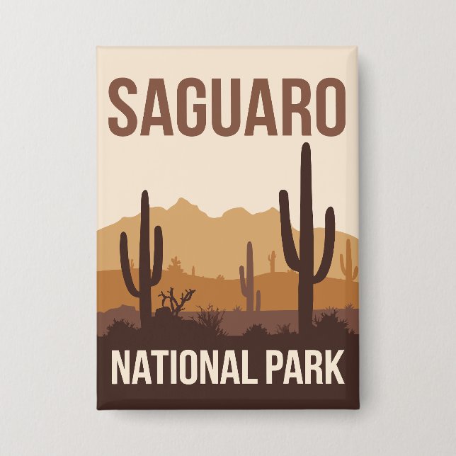 Saguaro Nationalpark California Button (Vorderseite)