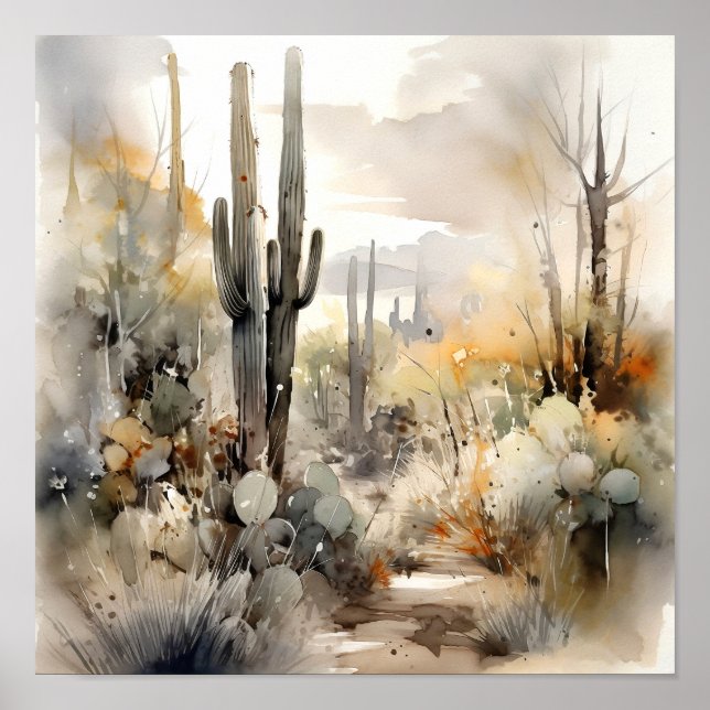 Saguaro Nationalpark California Poster (Vorne)
