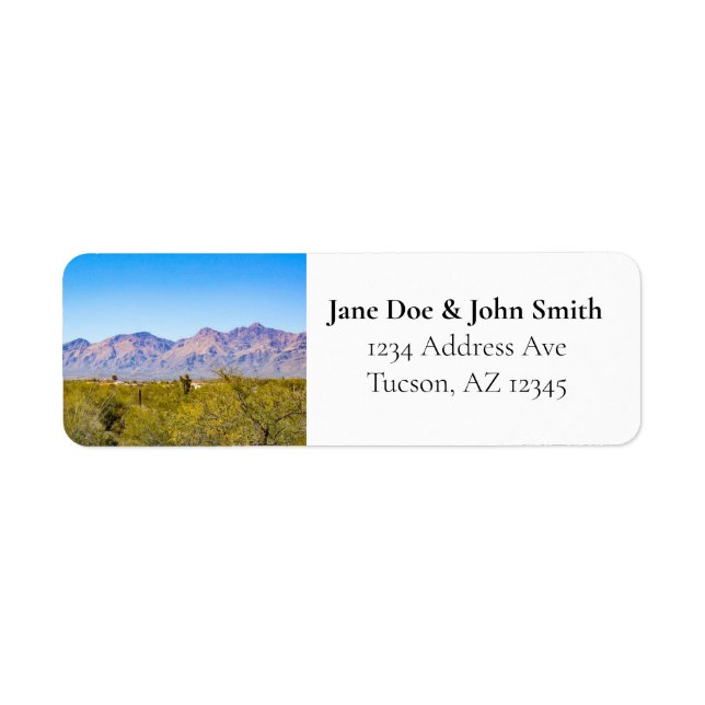 Saguaro Nationalpark Rücksendeadressen-Aufkleber (Vorne)