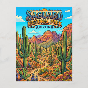 Saguaro-Nationalpark Tucson Arizona Postkarte