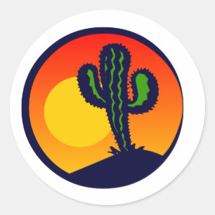 Saguaro Runder Aufkleber