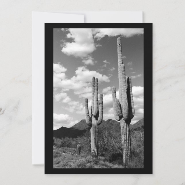 Saguaro Sentinel (AZ Sonoran Desert) Einladung (Vorderseite)