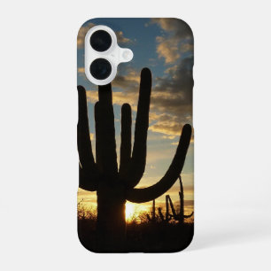 Saguaro Sonnenuntergang II Arizona Wüstenlandschaf iPhone 16 Hülle