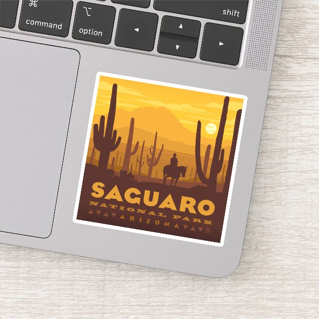 Saguaro Square Nationalpark | Arizona Aufkleber (Detail)