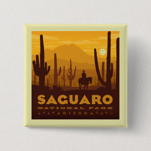 Saguaro Square Nationalpark   Arizona Button