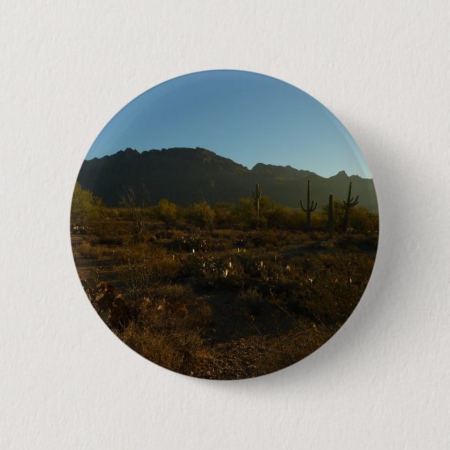 Saguaro Sunrise in Saguaro Nationalpark Button (Vorderseite)