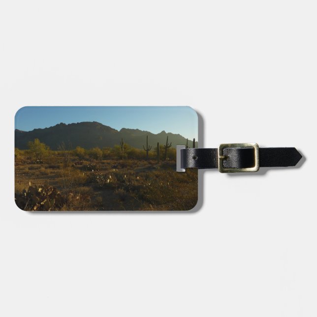 Saguaro Sunrise in Saguaro Nationalpark Gepäckanhänger (Vorderseite horizontal)