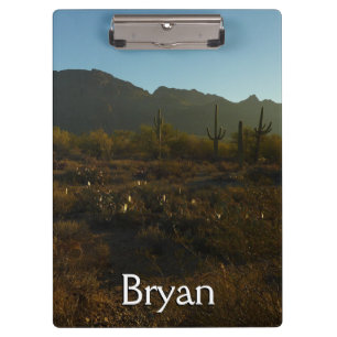 Saguaro Sunrise in Saguaro Nationalpark Klemmbrett