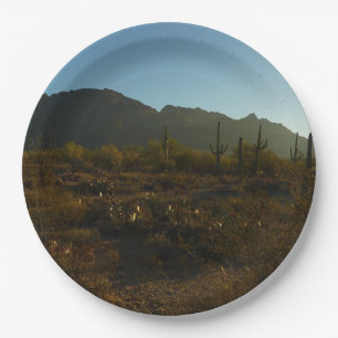 Saguaro Sunrise in Saguaro Nationalpark Pappteller