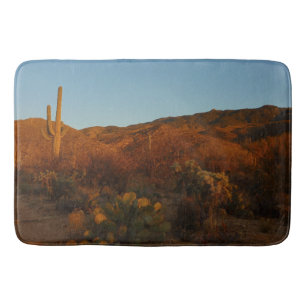 Saguaro Sunset I Arizona Wüste Landschaft Badematte