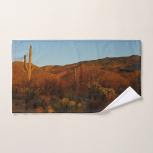 Saguaro Sunset I Arizona Wüste Landschaft Handtuch