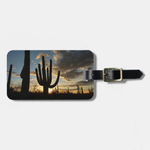 Saguaro Sunset II Arizona Wüste Landschaft Gepäckanhänger
