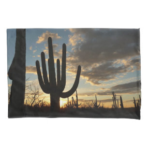 Saguaro Sunset II Arizona Wüste Landschaft Kissenbezug