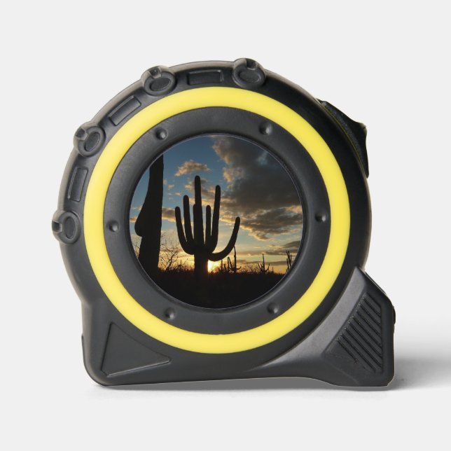 Saguaro Sunset II Arizona Wüste Landschaft Maßband (Vorderseite)