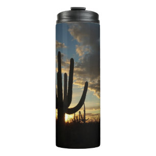 Saguaro Sunset II Arizona Wüste Landschaft Thermosbecher