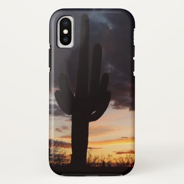 Saguaro Sunset III Arizona Wüste Landschaft Case-Mate iPhone Hülle (Rückseite)