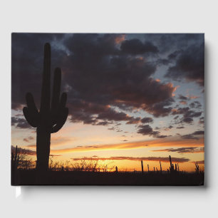Saguaro Sunset III Arizona Wüste Landschaft Gästebuch