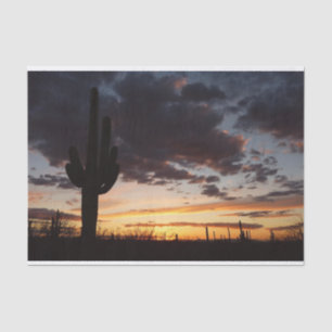 Saguaro Sunset III Arizona Wüste Landschaft Seidenpapier