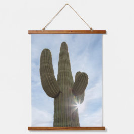 Saguaro Wandteppich Mit Holzrahmen