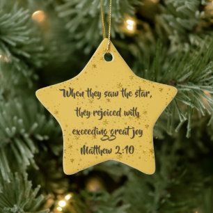Sah den Sternschmuck Keramik Ornament