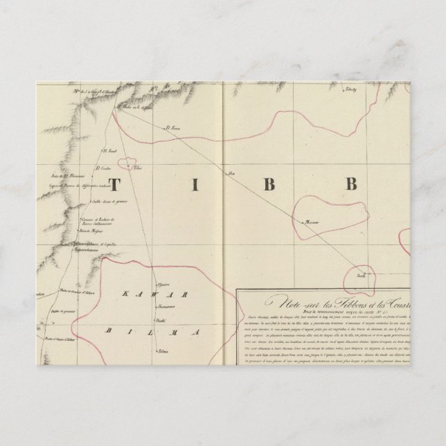 Sahara, Afrika 16 Postkarte (Vorderseite)