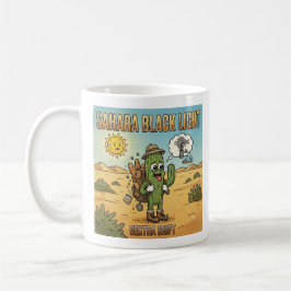 Sahara Black Light DJ Cactus Cartoon Kaffeetasse