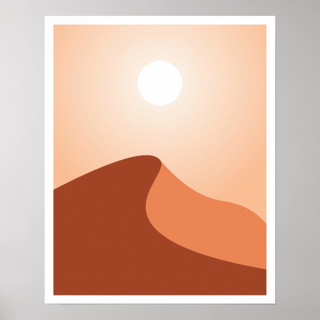 Sahara Desert Minimalistisch Art Poster (Vorne)