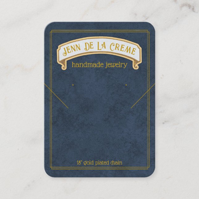 Sahara Nights Abend Sky Jewelier Display Telefonnummerkarte (Vorderseite)