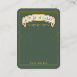 Sahara Nights Green Juwelier Display Telefonnummerkarte