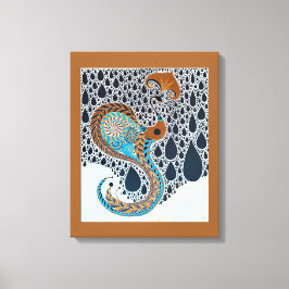 Sahara Pearls Stamm Exotic Peacock Leinwanddruck