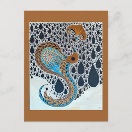 Sahara Pearls Stamm Exotic Peacock Postkarte