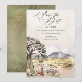 Sahara Savanna Picnic Save the Date Einladung