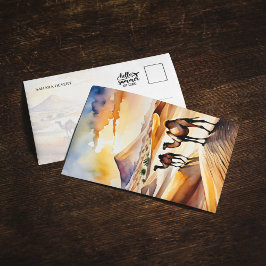 Sahara Watercolor Einladung